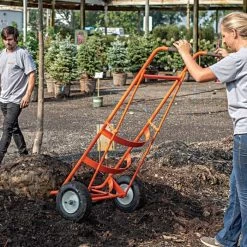 Leonard Ball Carts With Curved Lift, Pneumatic Tires -Garden Outdoor 15cc 7