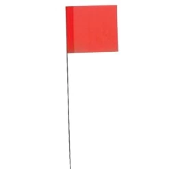 Vinyl Marking Flags, Fluorescent Orange, 3-1/2-Inch X 2-1/2-Inch