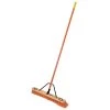 Leonard Dual-Bristle Push Broom, 30-Inch Wide Block With Steel Handle