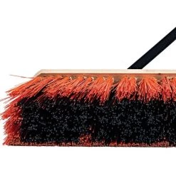 Leonard Dual-Bristle Push Broom, 30-Inch Wide Block With Steel Handle -Garden Outdoor 2630 3