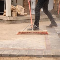 Leonard Dual-Bristle Push Broom, 30-Inch Wide Block With Steel Handle -Garden Outdoor 2630 4