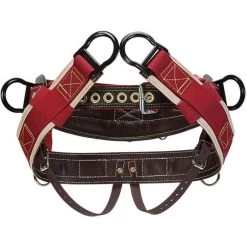 Weaver Work Positioning Saddle Four D Ring With Seat Straps And Extra Wide Back - Medium