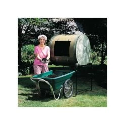 Muller's Original Smart Cart, Green 7 Cu. Ft. Tray With 20" Flat Free Spoke Wheels -Garden Outdoor 37gb ff 3