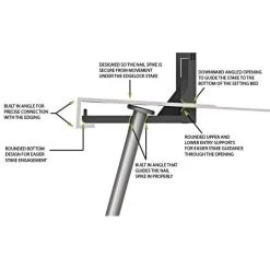 Edgelock Paver Edging Kit With Steel Stakes -Garden Outdoor 62984 1