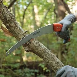 Leonard Tri Edge Curved Blade Pruning Saw And Scabbard Combo Rubberized Handle -Garden Outdoor 713ts np 2
