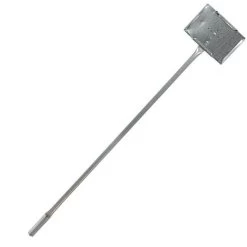 Galvanized Sign Holder, 7 In X 5 In W/ 36 In Tube Leg