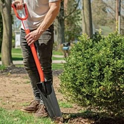 Leonard All-Steel Drain Spade With D-Grip Handle -Garden Outdoor ads16 2