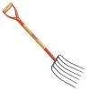 Leonard 6 Tine Forged Steel Manure Fork With 30 Inch D Grip Handle