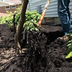 Leonard 6 Tine Forged Steel Manure Fork With 30 Inch D Grip Handle -Garden Outdoor amf6d 3 1