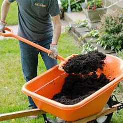 Leonard 8-Tine All-Poly Scoop Fork With 30-inch D-Grip Handle -Garden Outdoor apf800 3 2