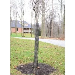 Rigid Plastic Mesh Tree Guard By A.M. Leonard, 4in Diameter X 48in Length, 5ct Bundle -Garden Outdoor bg48 2