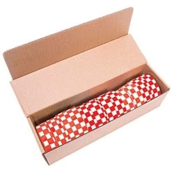 Red And White Checkerboard Tagging Tape, Box Of 12 Rolls
