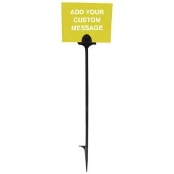 Weather Resistant Custom Application Sign, 5in X 4in, Yellow