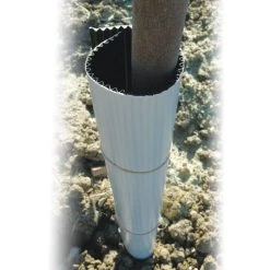 Tree Guard Corrugated Plastic Black White 24in X 8in -Garden Outdoor cg2408 2