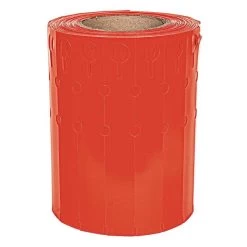 Slip 'N Lock 1-Inch X 9-Inch Thermal Transfer Labels With Loop Lock, Red