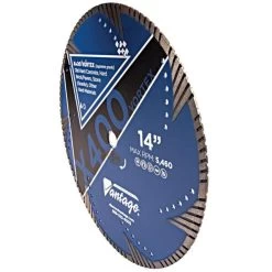 14" Diamond Vantage Vortex Diamond Blade -Garden Outdoor dvux14 2