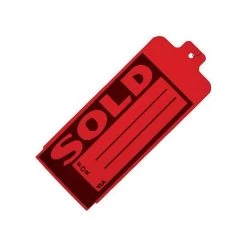 Sold Tag Vinyl, Red