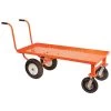 Leonard Push Style 4 Wheel Nursery Cart With 2 Foot X 5 Foot Deck And Flat Free Tires
