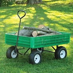 Leonard Green Utility Wagon, Flat Free Tires, 30in X 46in X 7.5in Tray 7 Leonard Green Utility Wagon, Flat Free Tires, 30in X 46in X 7.5in Tray -Garden Outdoor fgw45g 3