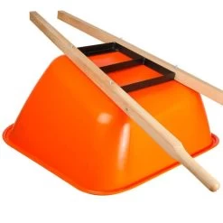 Leonard 2-Wheeled, 10-Cubic-Foot Capacity Poly Tray Wheelbarrow With Flat-Free Tires -Garden Outdoor fwb10 5