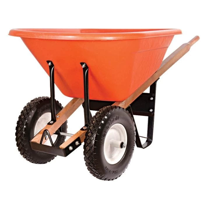 Leonard Two-Wheel Wheelbarrow Conversion Kit, Flat-Free Diamond Tread Tires 2 Leonard Two-Wheel Wheelbarrow Conversion Kit, Flat-Free Diamond Tread Tires - Image 2