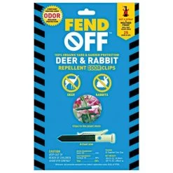 Deer & Rabbit Repellent Garlic Clips, Pack Of 50 -Garden Outdoor garclip50