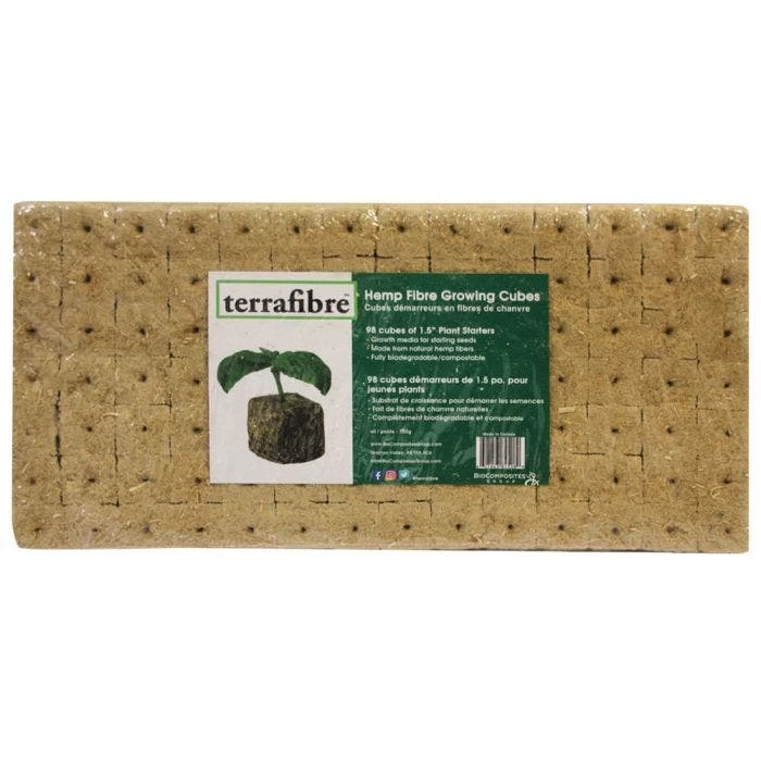 Terrafibre 1-1/2-Inch Growing Cubes, 98 Count 1 Terrafibre 1-1/2-Inch Growing Cubes, 98 Count