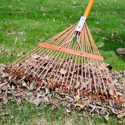 Leonard Spring Rake, 24-Tine Head With Fiberglass Handle -Garden Outdoor msrf 224 4 1