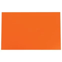 11in X 7in X 015in Blank Bright Colored Sign Cards - Orange