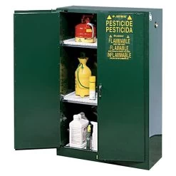 Pesticide Storage Cabinet 45gal 65in X 43in X 18in Two Shelf