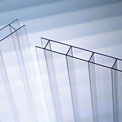Polycarbonate Panel 8mm Twin Wall Clear 4' X 10' -Garden Outdoor pcarbc0410 1