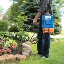 Jacto 2 Gallon Battery Powered Shoulder Carry Sprayer -Garden Outdoor pjb 8c 3