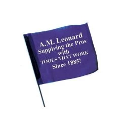 Custom Vinyl Marking Flags 4in X 5in 18in Plastic Shaft