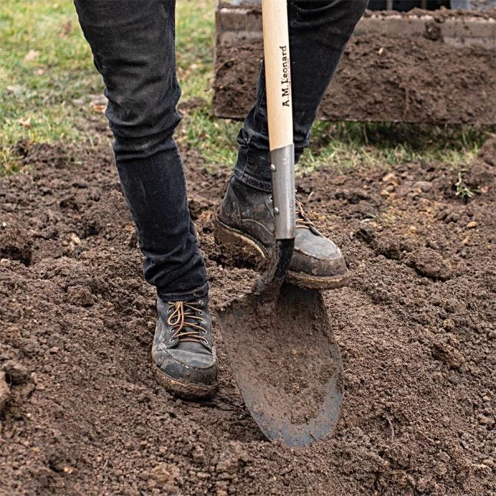 Leonard Round Point, Open Back Shovel W/ 48" Ash Handle 4 Leonard Round Point, Open Back Shovel W/ 48" Ash Handle - Image 4