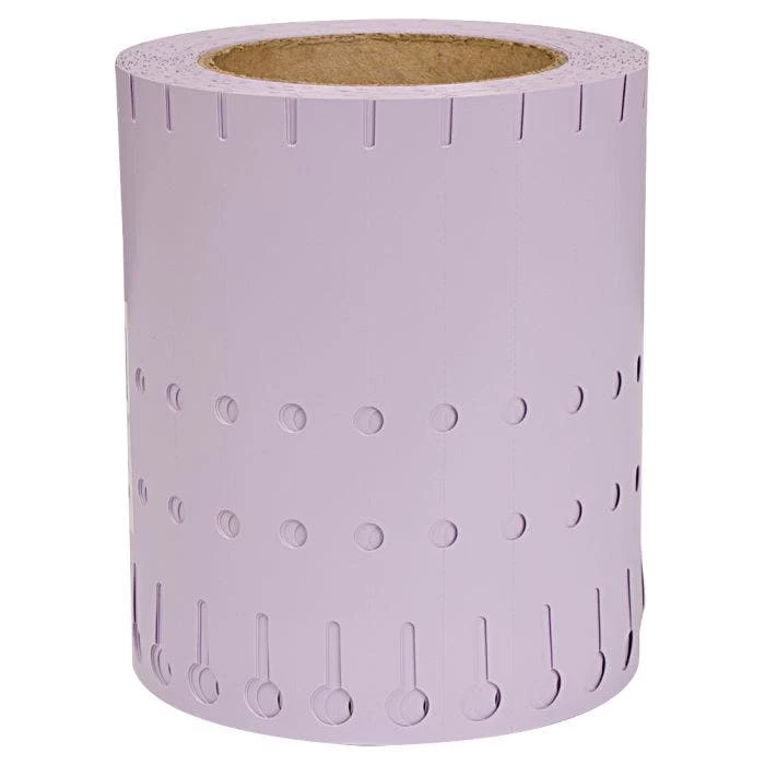 Slip 'N Lock Loop Lock Vinyl Labels 5/8in X 7in 1000/Roll Lavender 2 Slip 'N Lock Loop Lock Vinyl Labels 5/8in X 7in 1000/Roll Lavender - Image 2