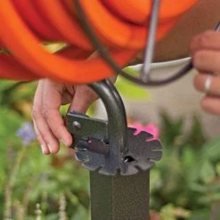 Full Rotation Free-Standing Hose Swivel Reel, Anti-Rust Steel -Garden Outdoor sr360 4