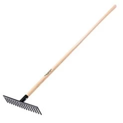 Leonard American-Made Steel Landscape Rake With American Ash Handle