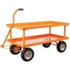 Leonard 2-Foot By 5-Foot Pull-Style Nursery Cart With 12-Inch Shelf