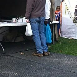 VersaMAT, Black, 4 Feet By 8 Feet, Single-Sided Tread -Garden Outdoor vm48s1 2