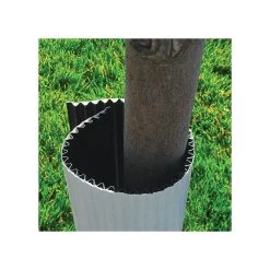 Tree Guard Corrugated Plastic Black White 24in X 8in -Garden Outdoor vp cptg 5