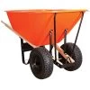 Leonard 2-Wheeled, 10-Cubic-Foot Capacity Poly Tray Wheelbarrow With Pneumatic Tires