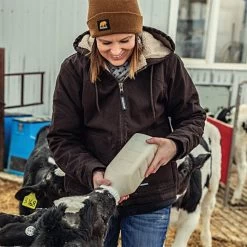 BERNE Women's Softstone Hooded Coats, Dark Brown, Size 4XL -Garden Outdoor whj43dbr 4x 2